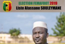 ELECTION DU C.E DE LA FEMAFOOT, AGE DU 29 AOUT 2019 Liste de candidature conduite par M. Alassane Souleymane